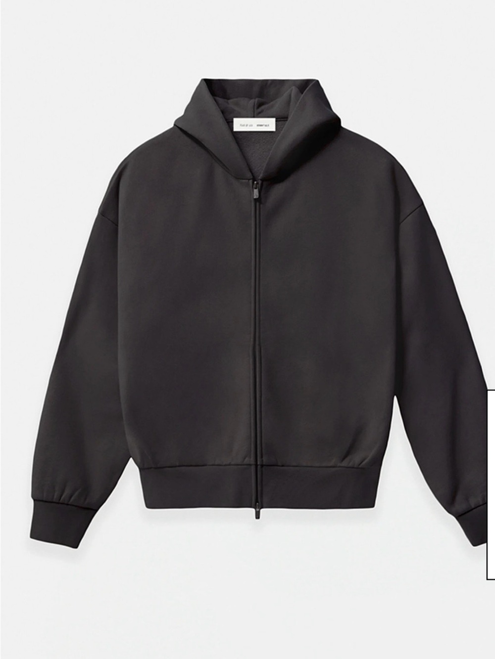 Fear of God Essentials men’s Black Full-Zip Jacket/ hoodie